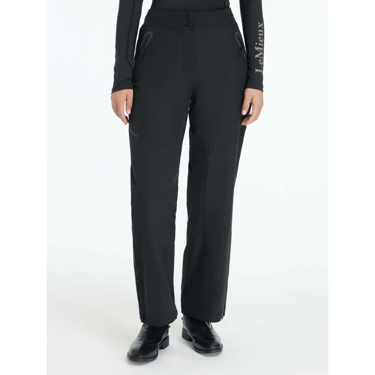 LeMieux Pantalón de Equitación Young Rider Drytex Impermeable Negro