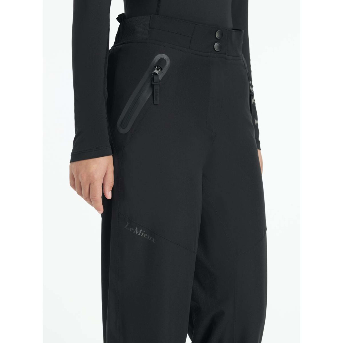 LeMieux Pantalón de Equitación Young Rider Drytex Impermeable Negro