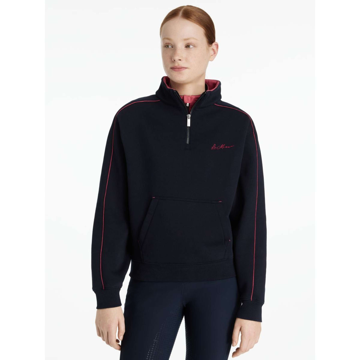 LeMieux Sweater Young Rider Kate Navy/Cranberry