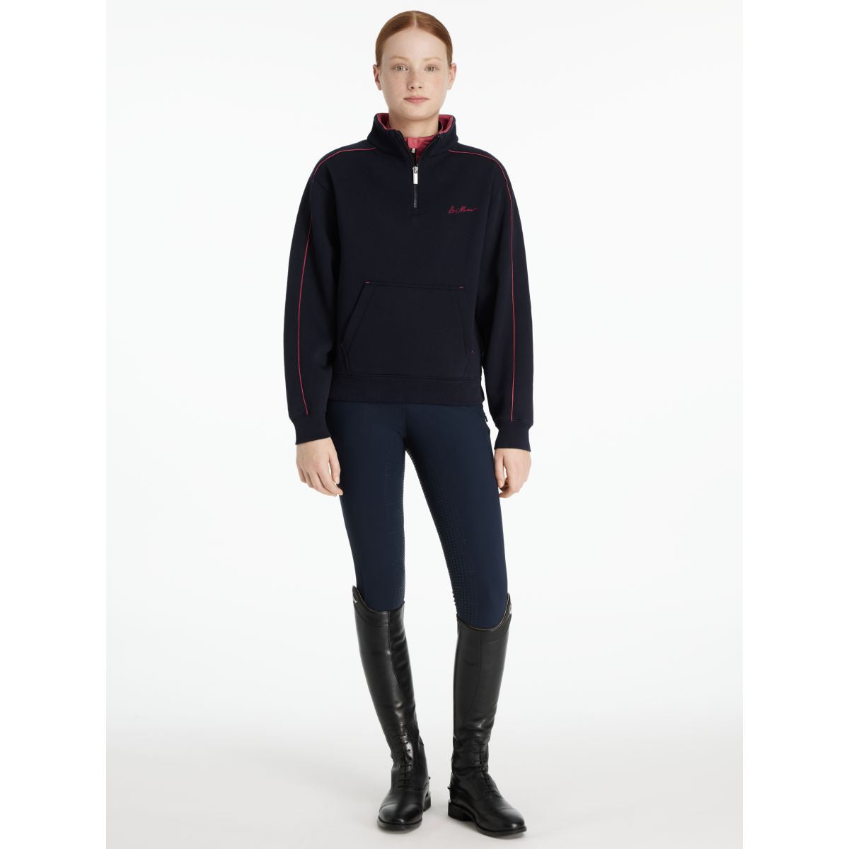LeMieux Sweater Young Rider Kate Navy/Cranberry