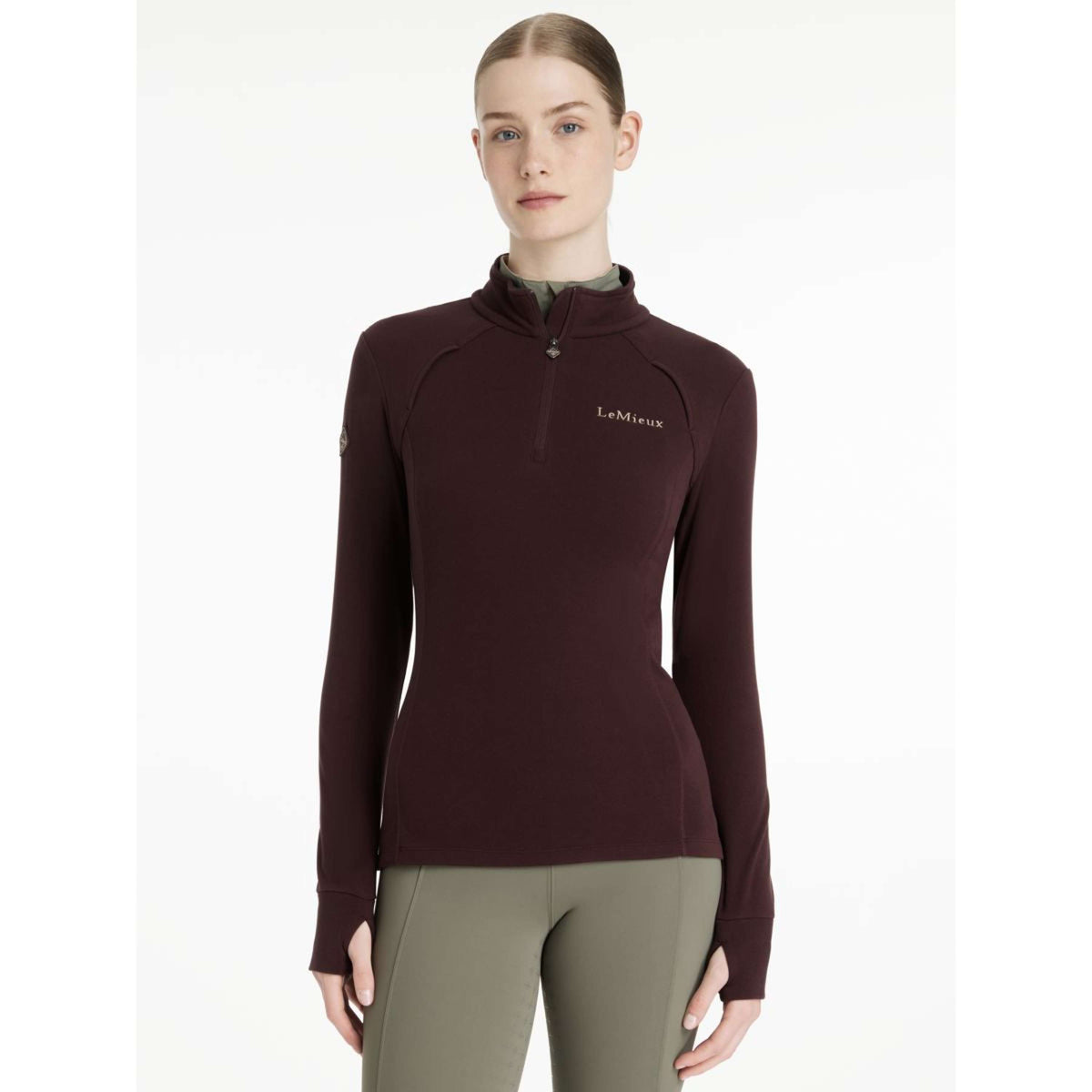 LeMieux Longsleeve Frances Fleece Color ES: Ciruela