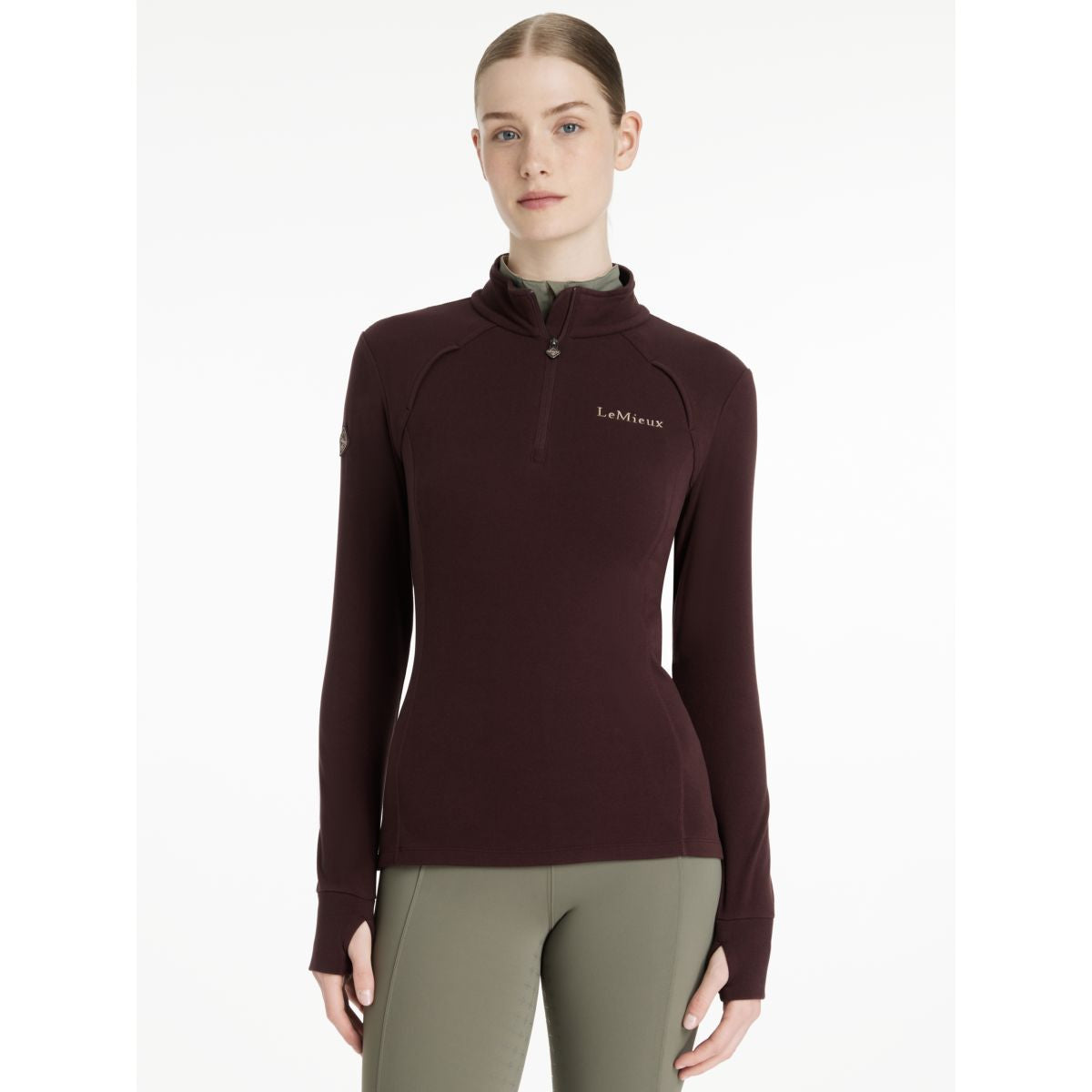 LeMieux Longsleeve Frances Fleece Color ES: Ciruela