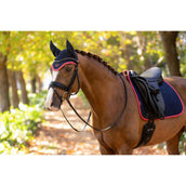 LeMieux Bonete para Orejas Classic Navy/Cranberry