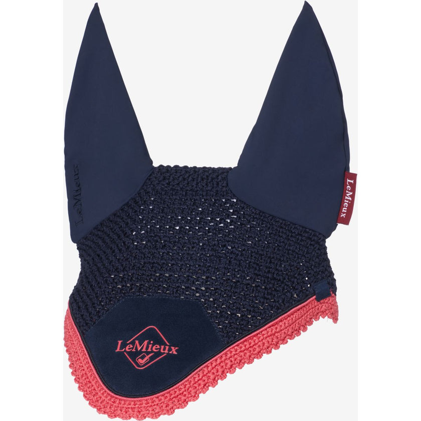 LeMieux Bonete para Orejas Classic Navy/Cranberry