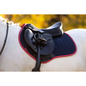 LeMieux Mantilla Suede saltando Navy/Cranberry