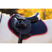 LeMieux Mantilla Suede saltando Navy/Cranberry