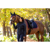 LeMieux Mantilla Suede Doma clásica Navy/Cranberry