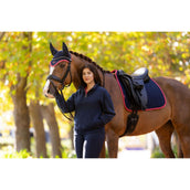LeMieux Mantilla Suede Doma clásica Navy/Cranberry