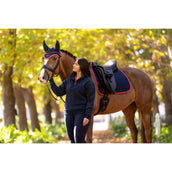 LeMieux Mantilla Suede Doma clásica Navy/Cranberry