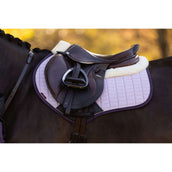 LeMieux Mantilla Merino Suede saltando Lilac