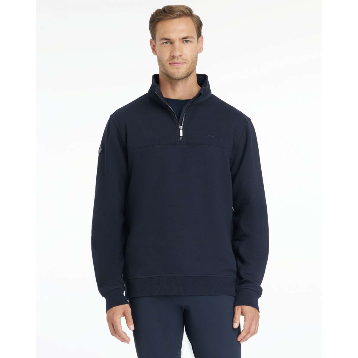 LeMieux Sweater Quarter Neck Hombres Navy