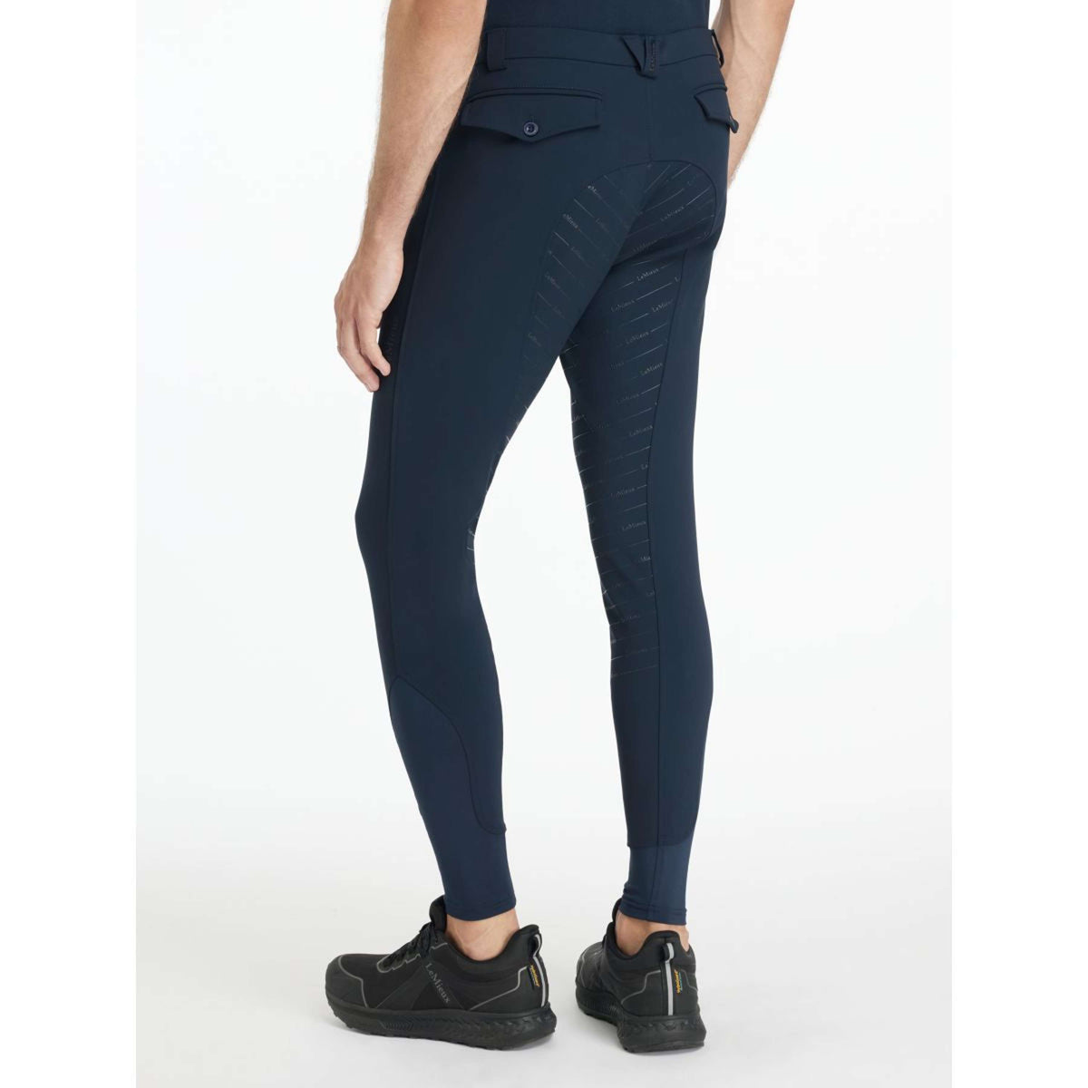 LeMieux Pantalón de Equitación Sports Full Grip Hombres Navy