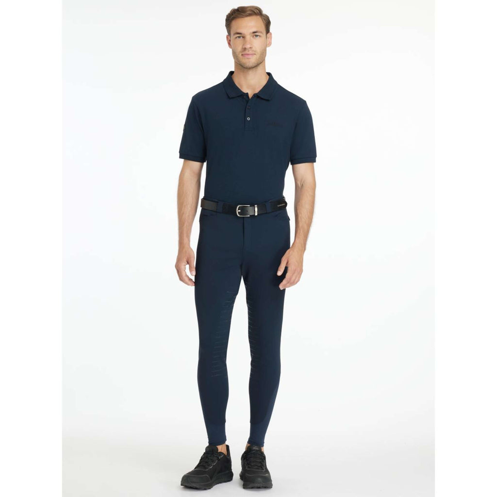 LeMieux Pantalón de Equitación Sports Full Grip Hombres Navy