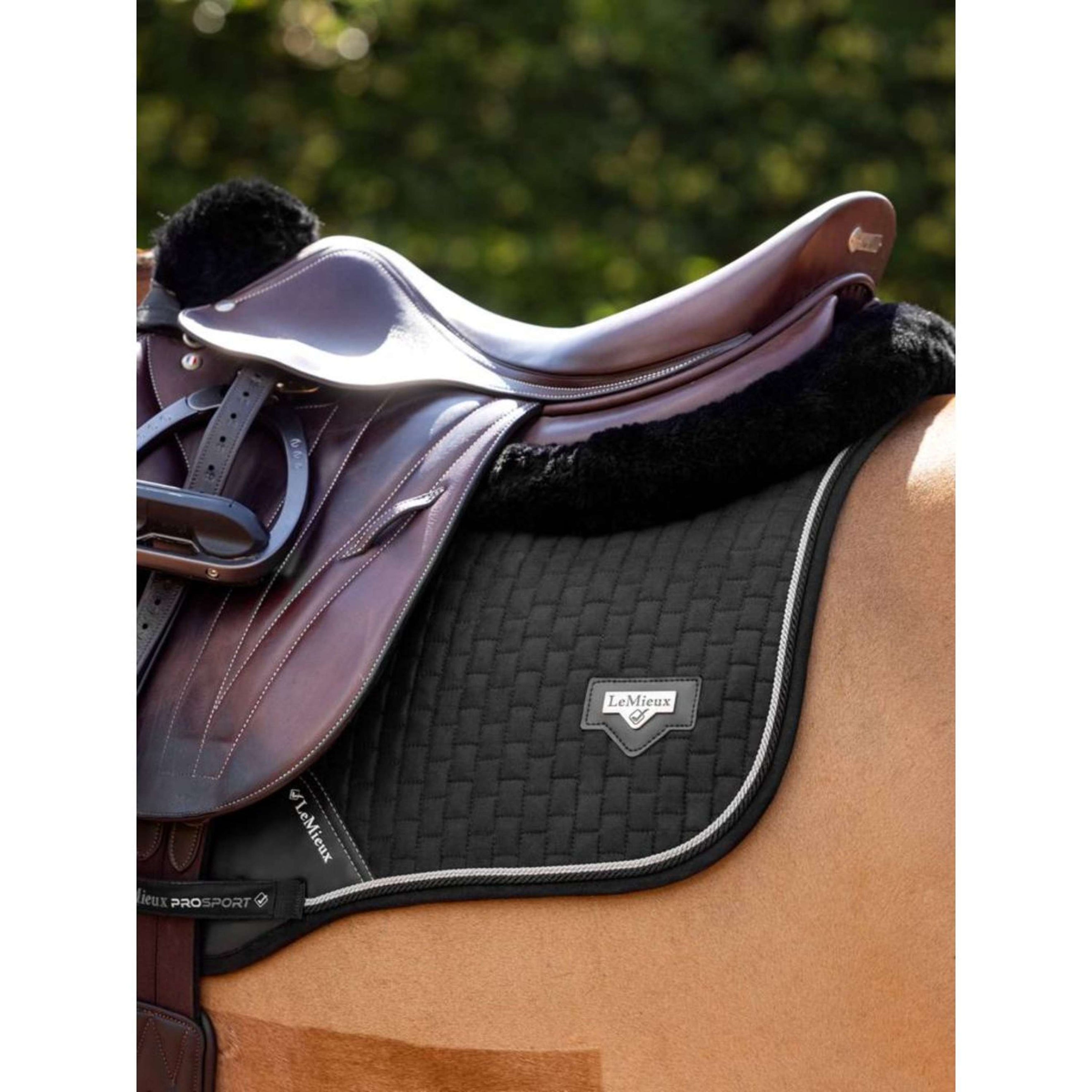 LeMieux Mantilla de salto Puissance Ante Negro LeMieux Mantilla de salto Puissance Ante Negro