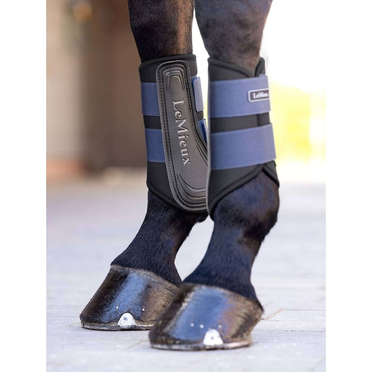 LeMieux Protectores de piernas Grafter Brushing Navy
