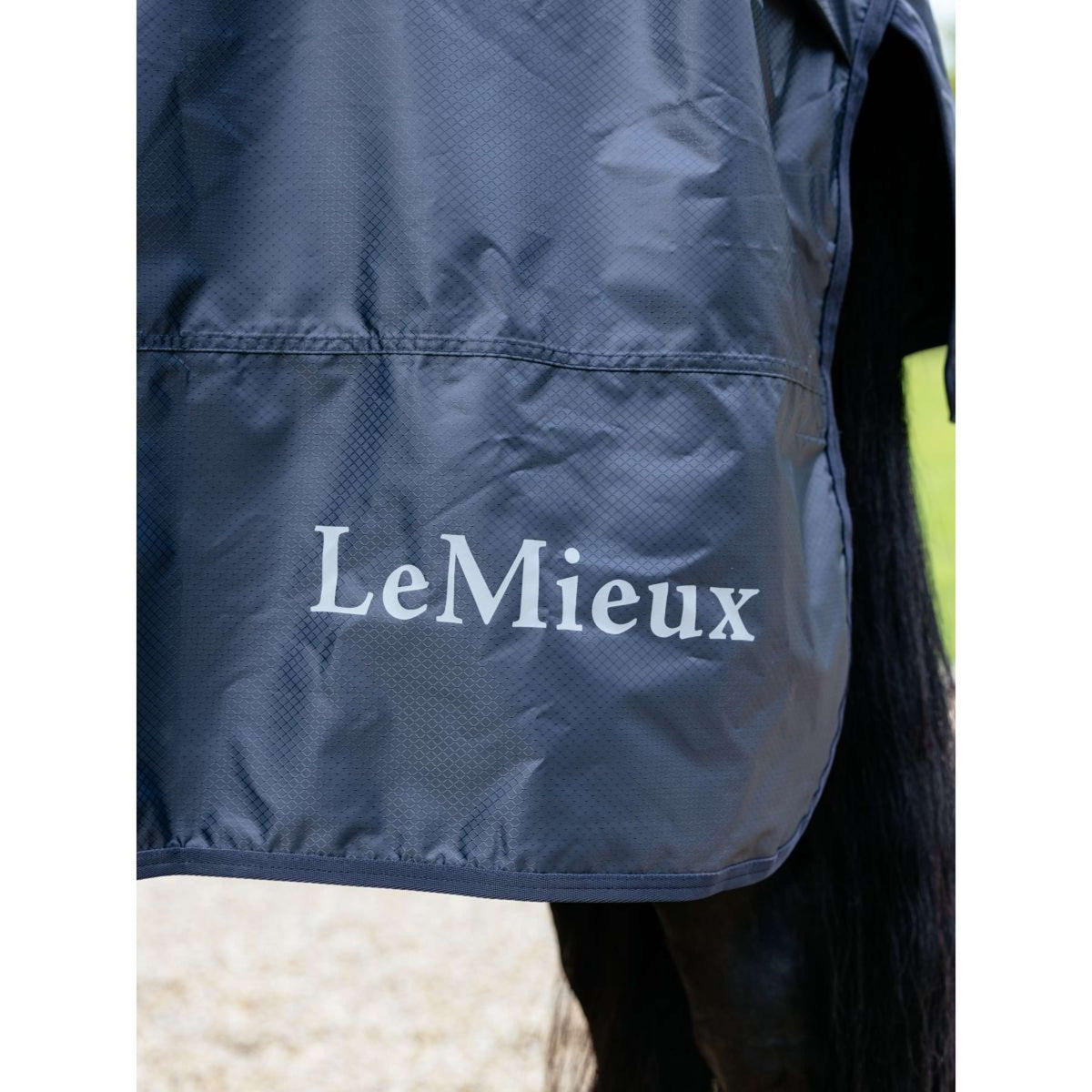 LeMieux Manta de ejercicio Rain Navy