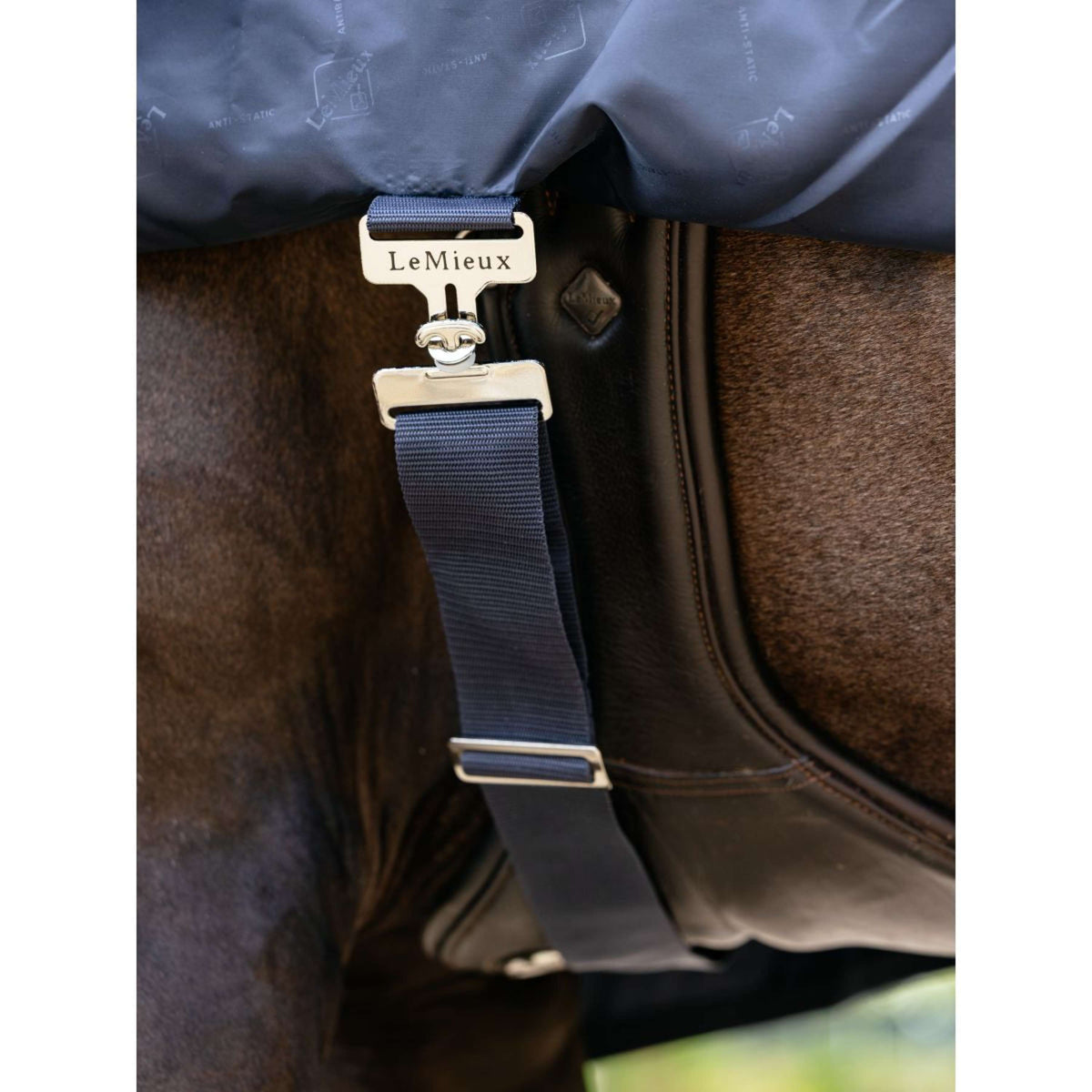 LeMieux Manta de ejercicio Rain Navy