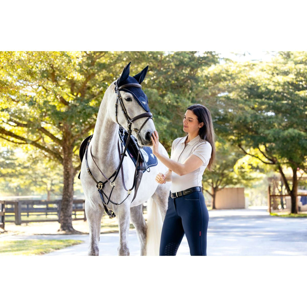 LeMieux Mantilla Puissance Suede Close Contact Navy