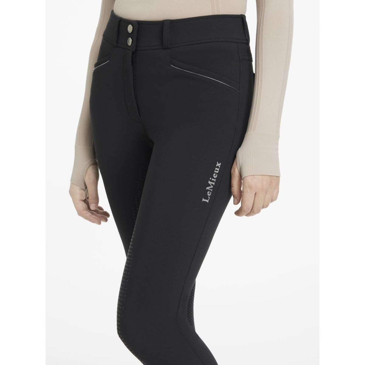LeMieux Pantalón de Equitación Freya Pro Negro