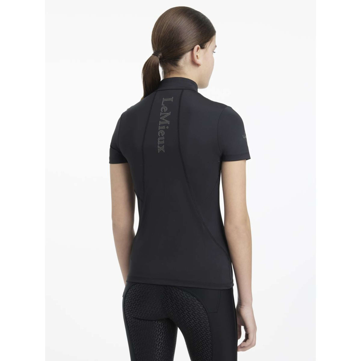 LeMieux Baselayer Young Rider Classique Mangas Cortas Negro