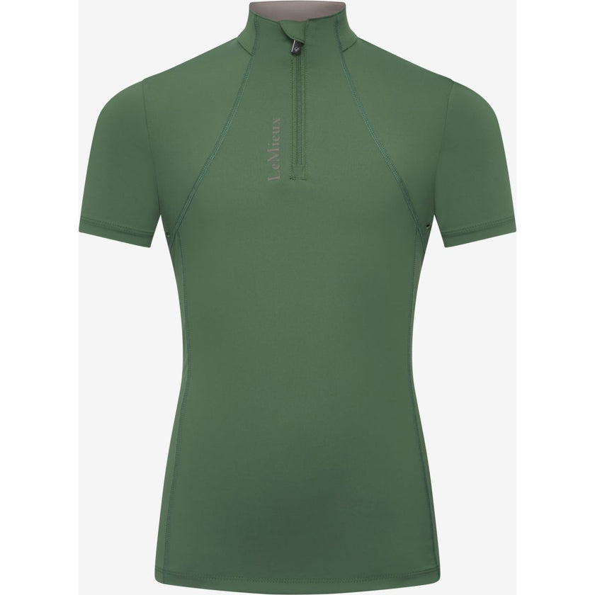 LeMieux Baselayer Young Rider Classique Mangas Cortas Hunter Green