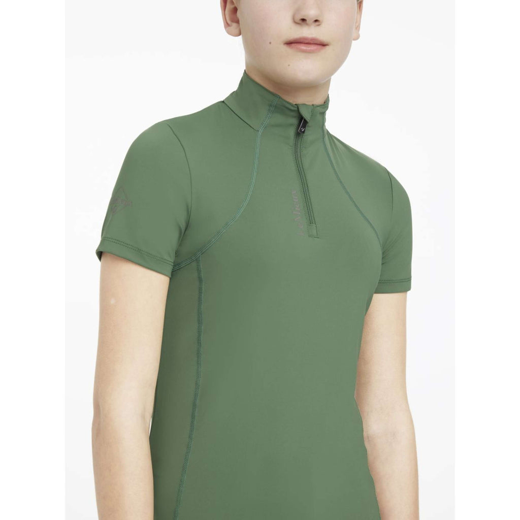 LeMieux Baselayer Young Rider Classique Mangas Cortas Hunter Green