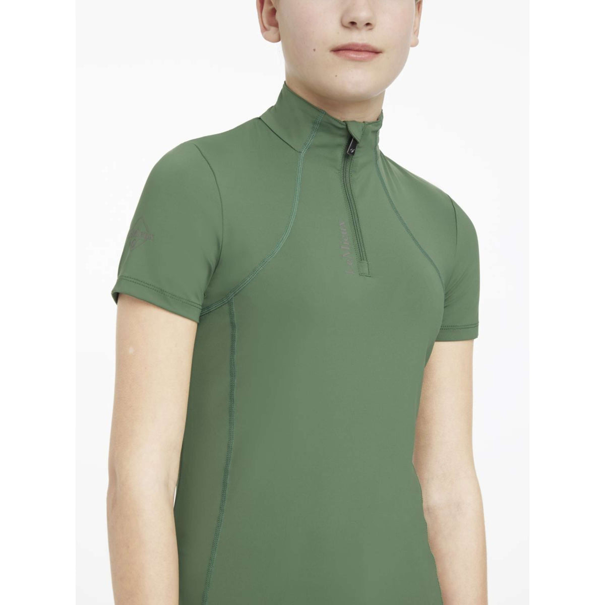 LeMieux Baselayer Young Rider Classique Mangas Cortas Hunter Green