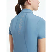 LeMieux Baselayer Young Rider Classique Mangas Cortas Ice Blue