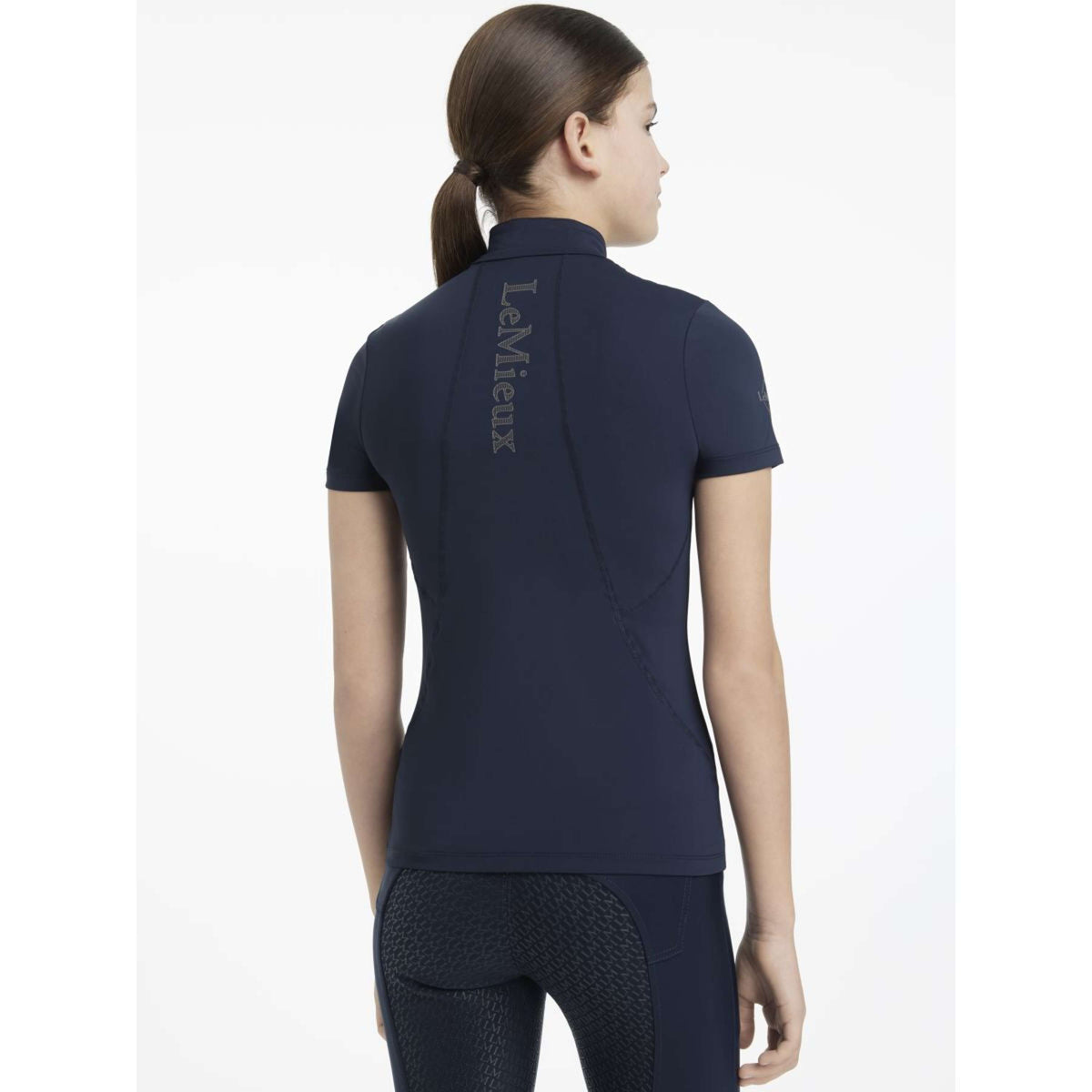 LeMieux Baselayer Young Rider Classique Mangas Cortas Navy