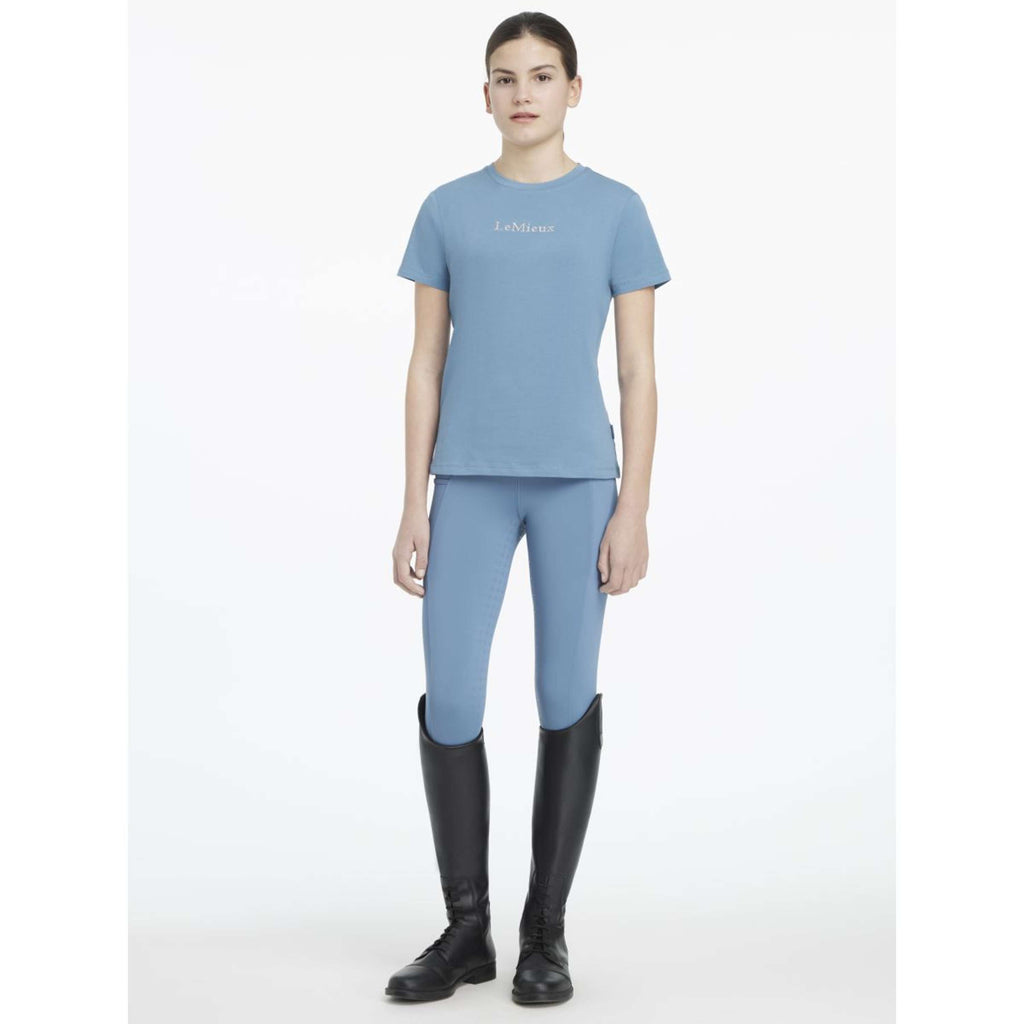 LeMieux Camiseta Young Rider Classique Ice Blue