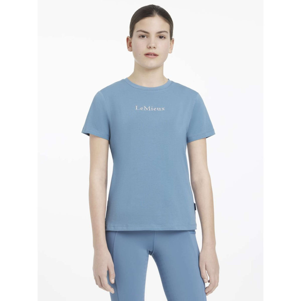 LeMieux Camiseta Young Rider Classique Ice Blue