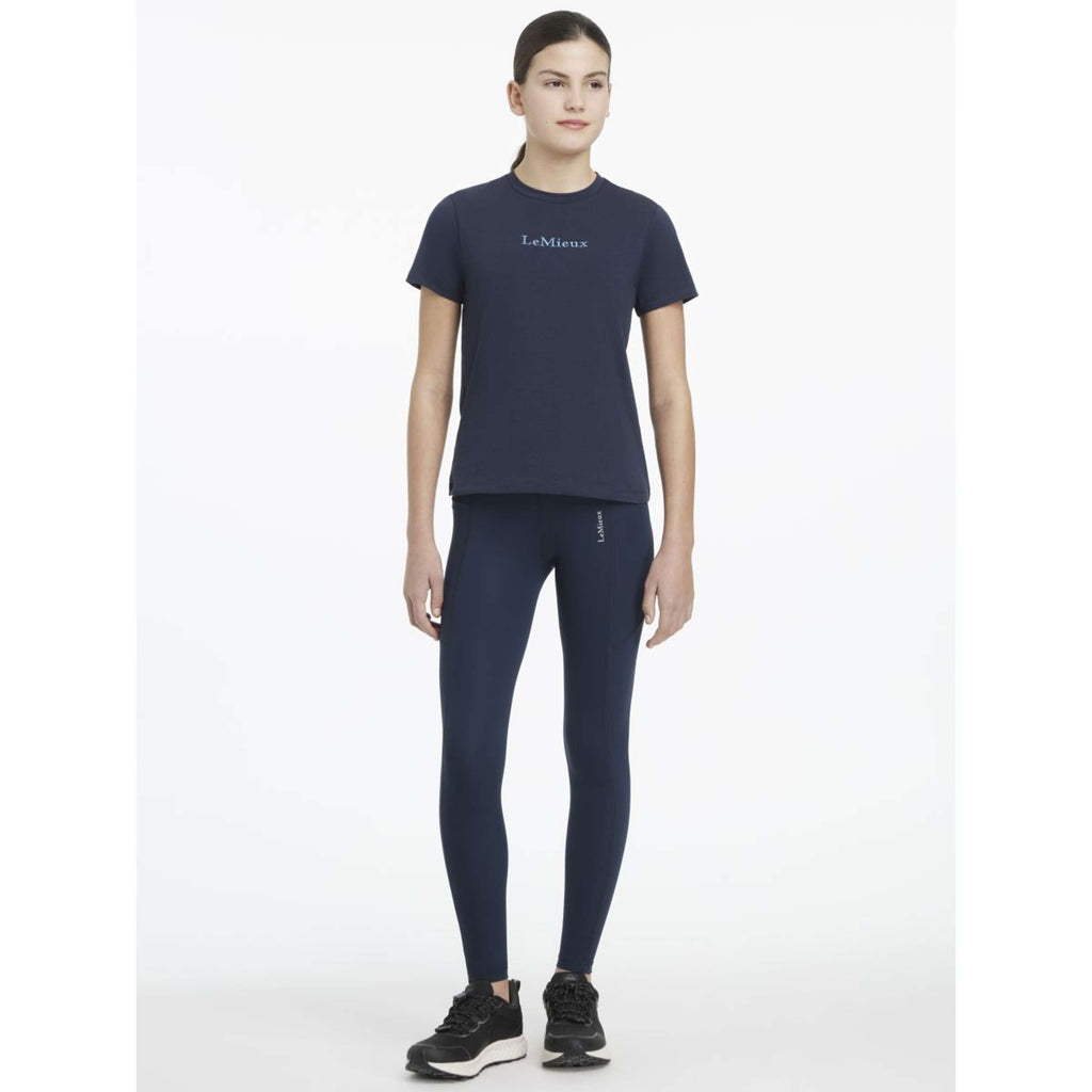 LeMieux Camiseta Young Rider Classique Navy
