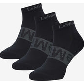 LeMieux Calcetines Trainer 3 Pack Negro