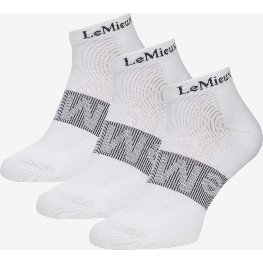LeMieux Calcetines Trainer 3 Pack Blanco