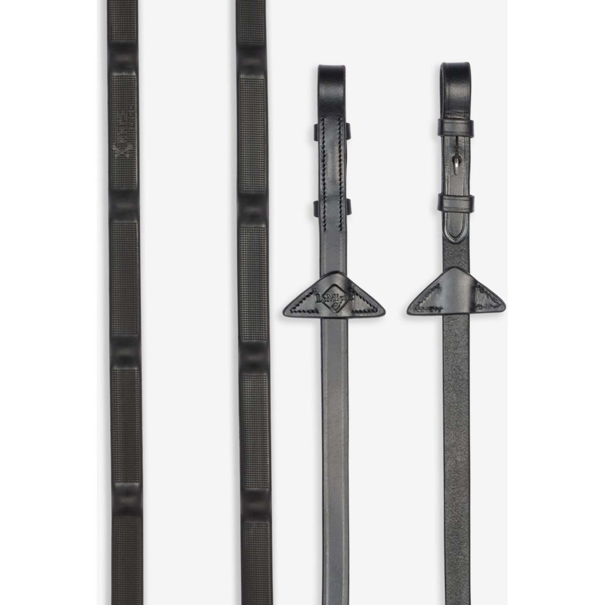 LeMieux Riendas Ergo Grip Rubber Negro