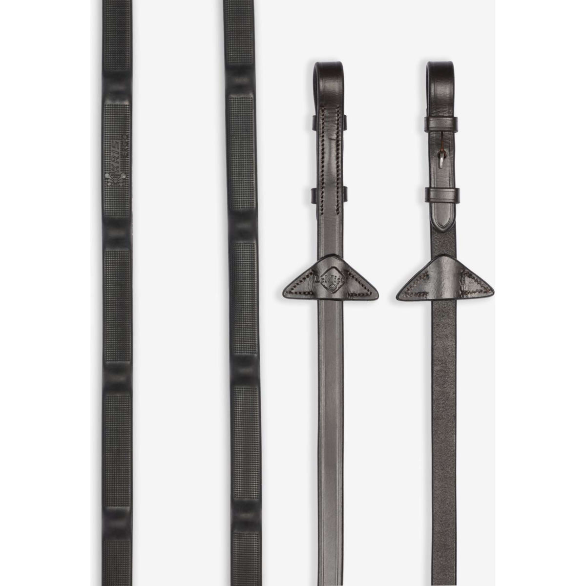 LeMieux Riendas Ergo Grip Rubber Marron