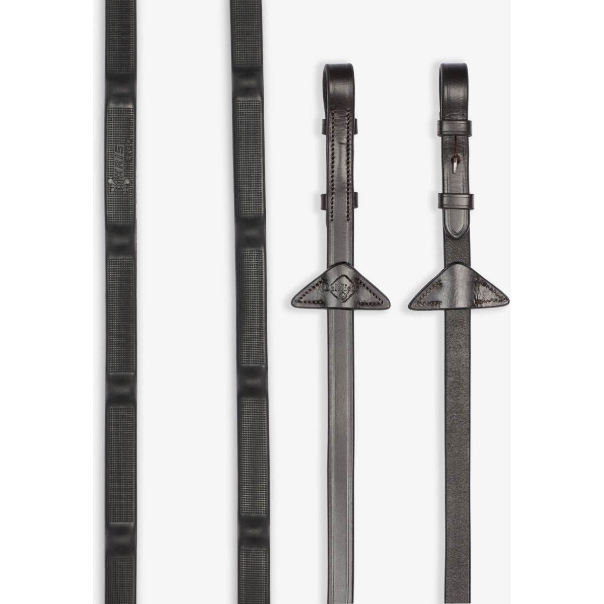 LeMieux Riendas Ergo Grip Rubber Marron