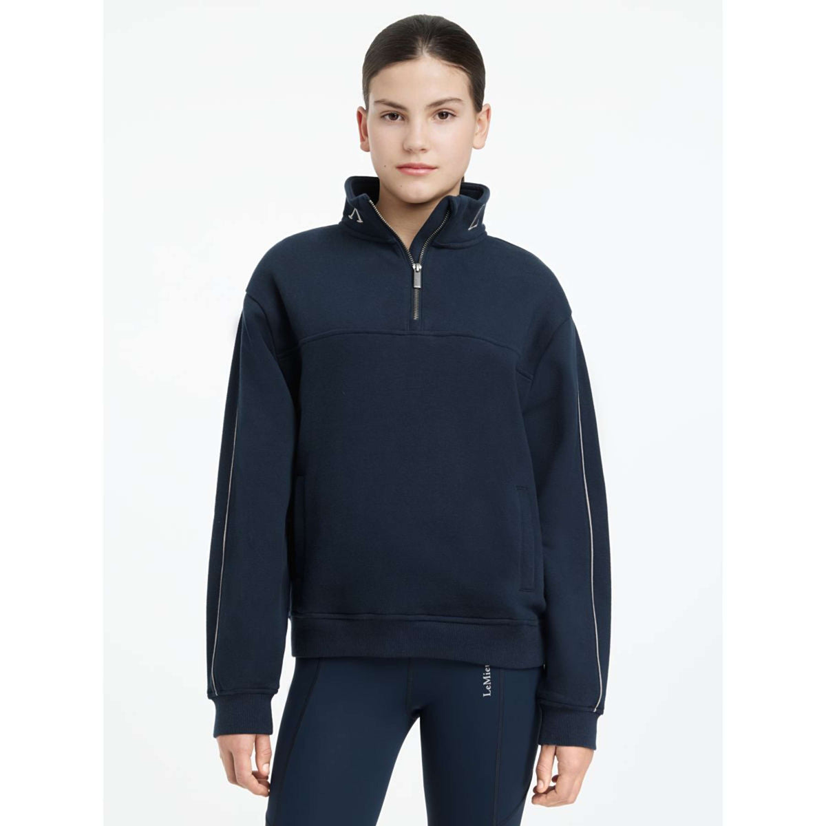 LeMieux Suéter Young Rider Kate Quarter Zip Navy