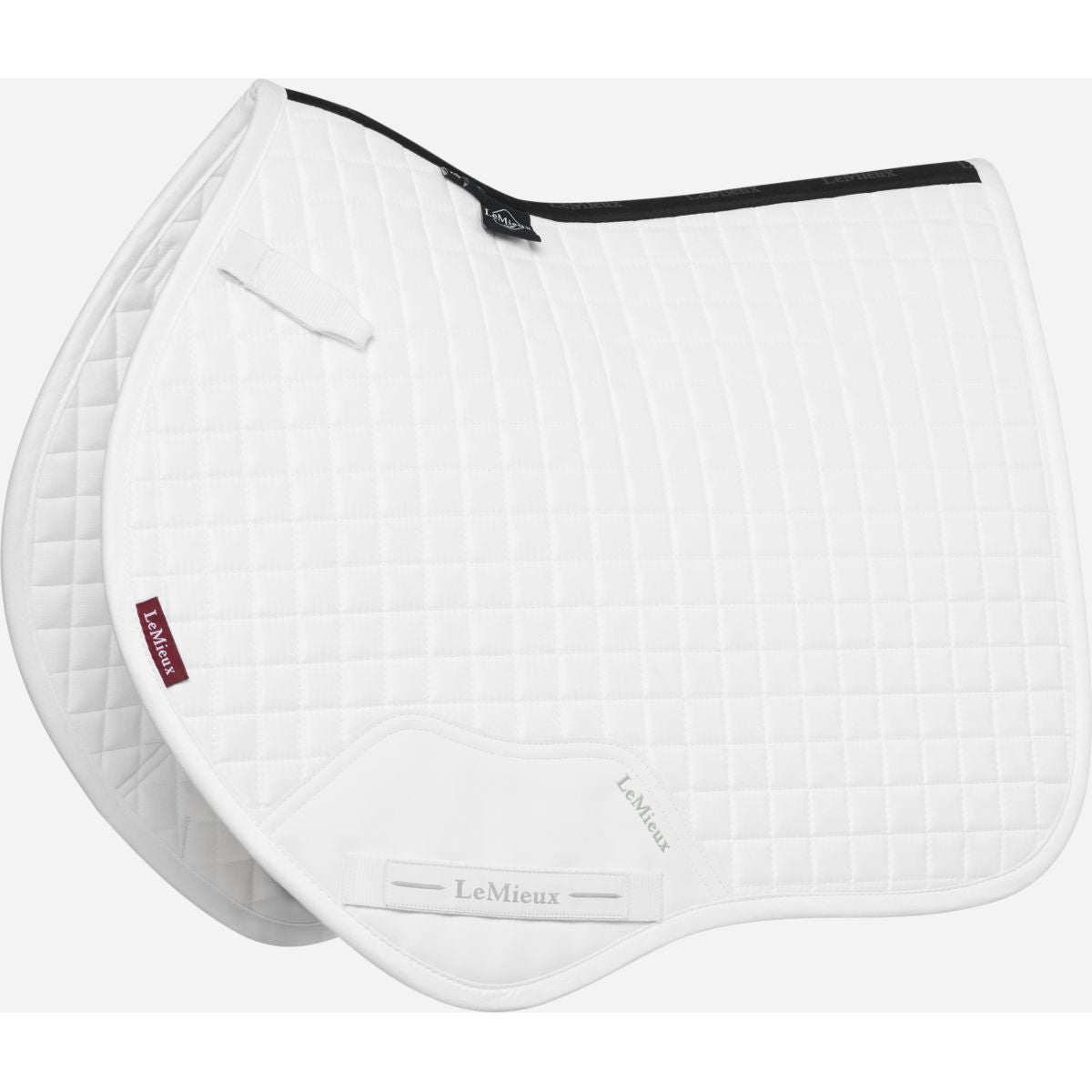 LeMieux Mantilla Mini Suede Square Close Contact Blanco