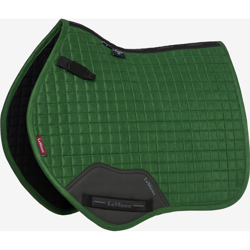 LeMieux Mantilla Mini Suede Square Close Contact Hunter Green