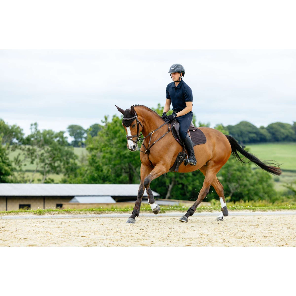 LeMieux Mantilla Cotton Square Close Contact Marron