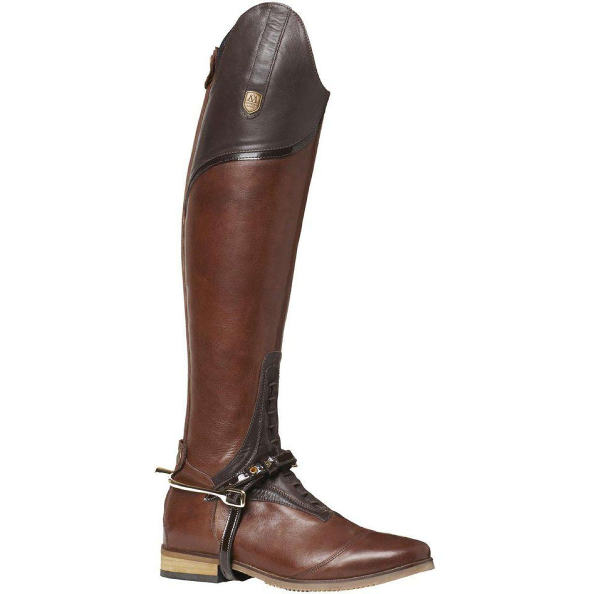 Mountain Horse Correa para espuelas Jubilé Patent Marron
