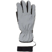 Mountain Horse Guantes de Equitación Flash Jr Plata/Negro