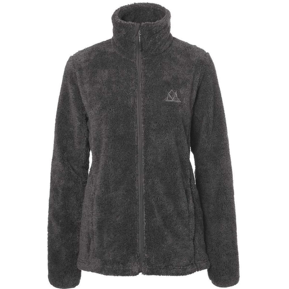Mountain Horse Sudadera con capucha y cremallera Fuzzy Fleece Gris