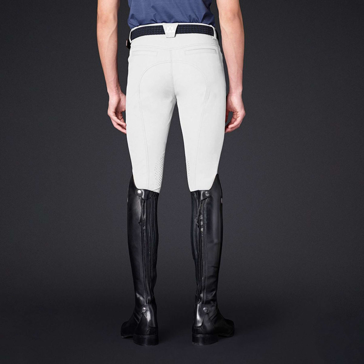 Mountain Horse Pantalón de Equitación Robin Knee Grip Hombres Blanco