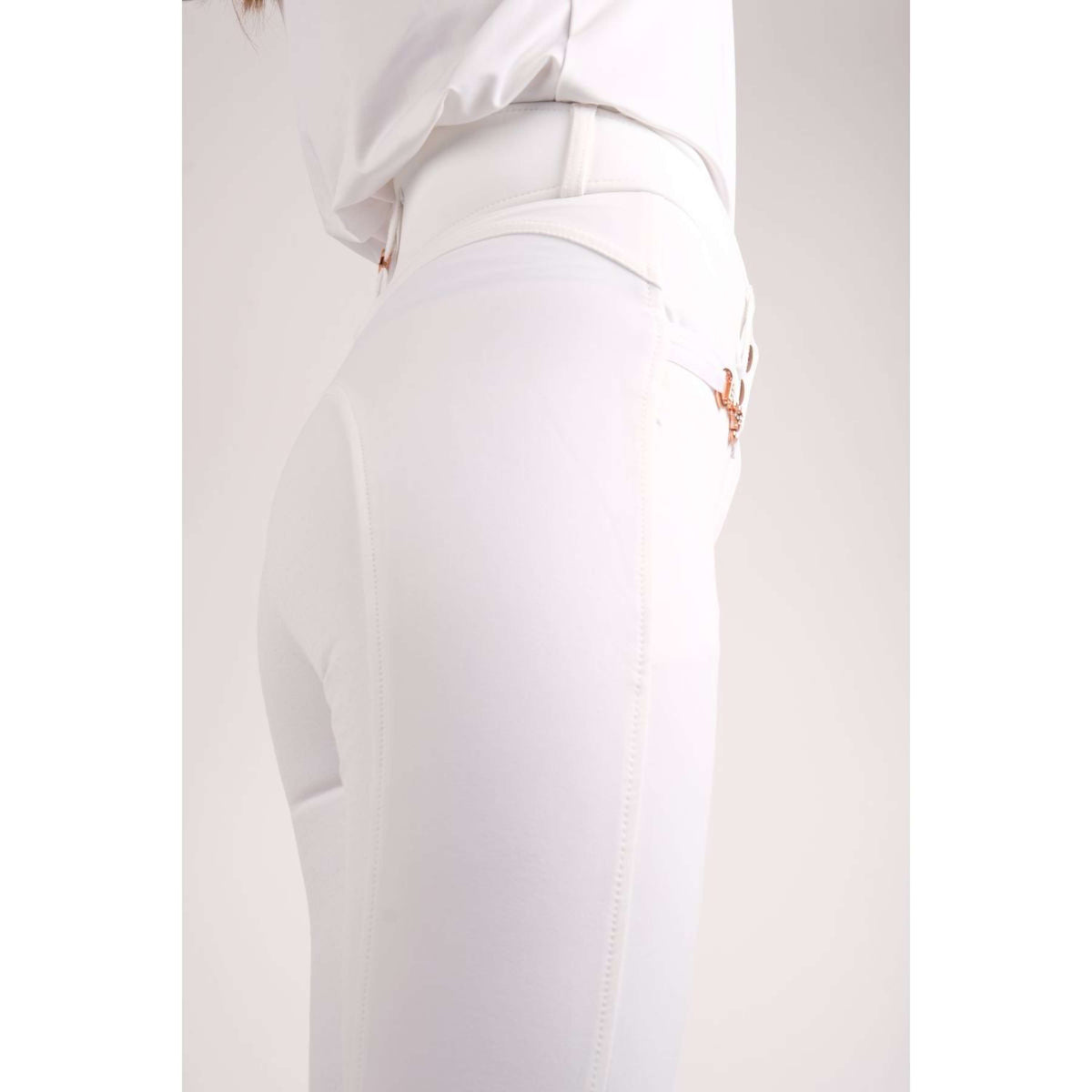 Montar Pantalones Molly Rosegold Highwaist FullGrip Blanco