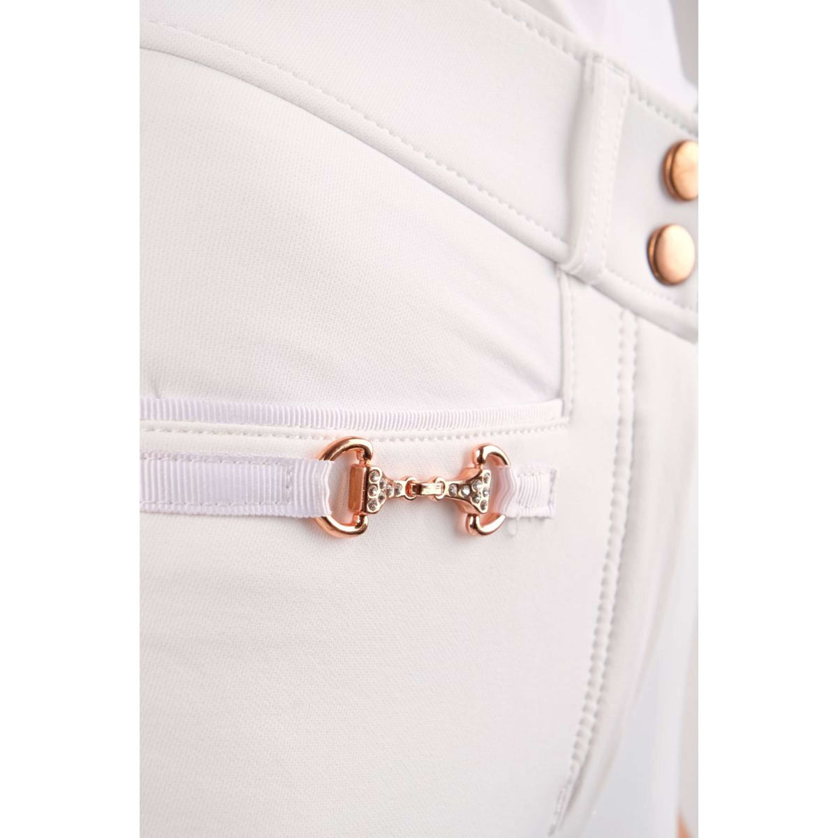 Montar Pantalones Molly Rosegold Highwaist FullGrip Blanco