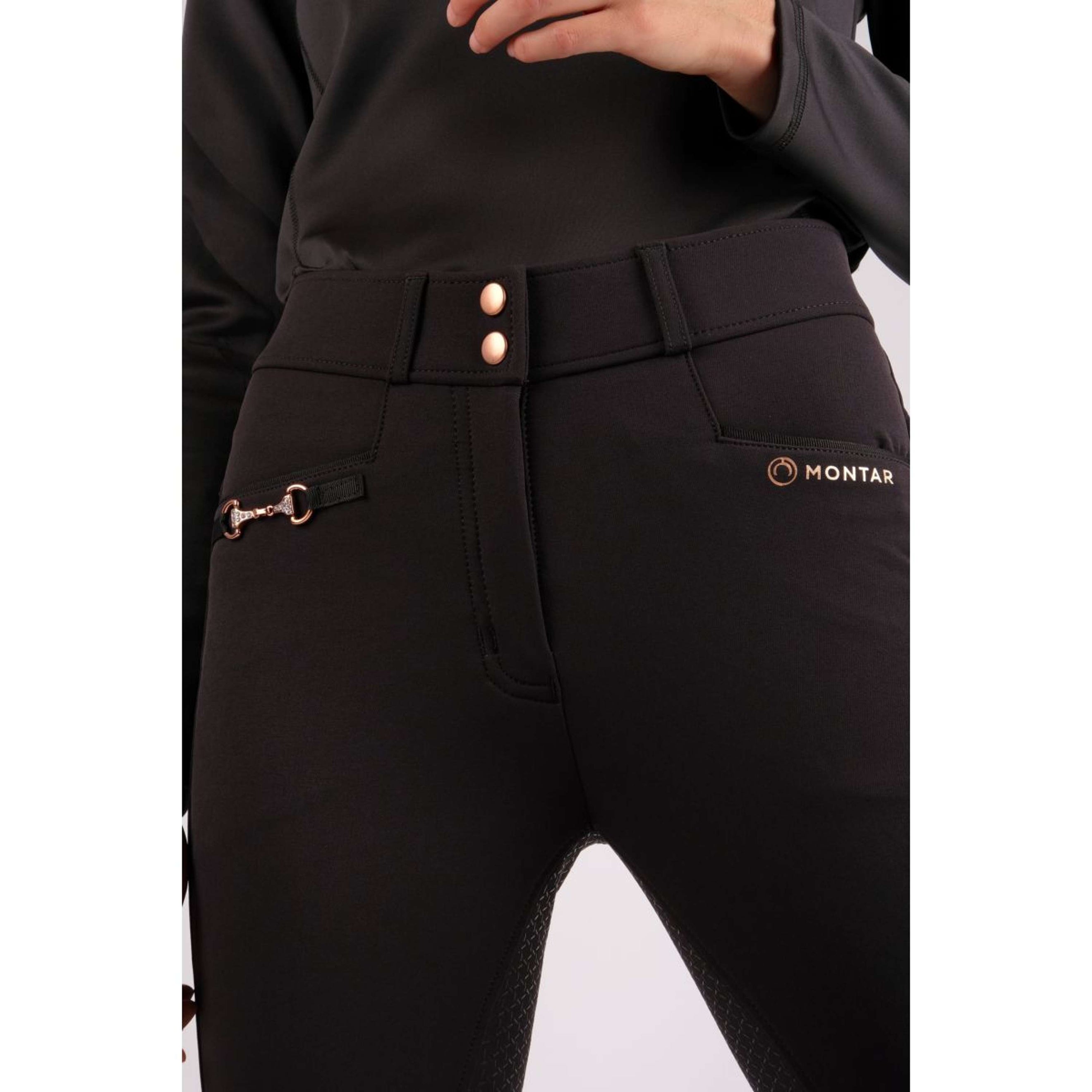 Montar Pantalones Molly Rosegold Highwaist FullGrip Negro Montar Pantalones Molly Rosegold Highwaist FullGrip Negro