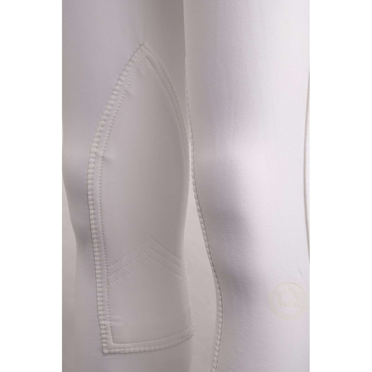 Montar Pantalón de Equitación Highwaist Agarre de Rodilla Blanco