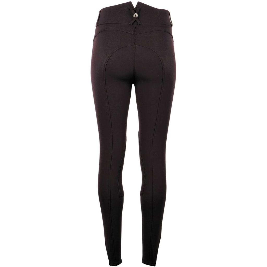 Montar Pantalón de Equitación Highwaist Agarre de Rodilla Negro